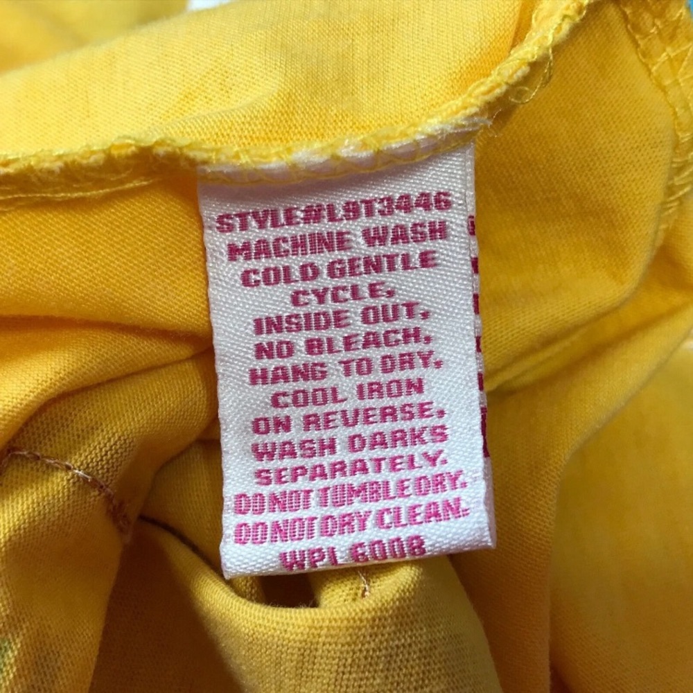 Panhandle Top Shirt Womens L Yellow 3/4 Raglan Sleeve Western Desert Sunset Prin - Picture 9 of 9